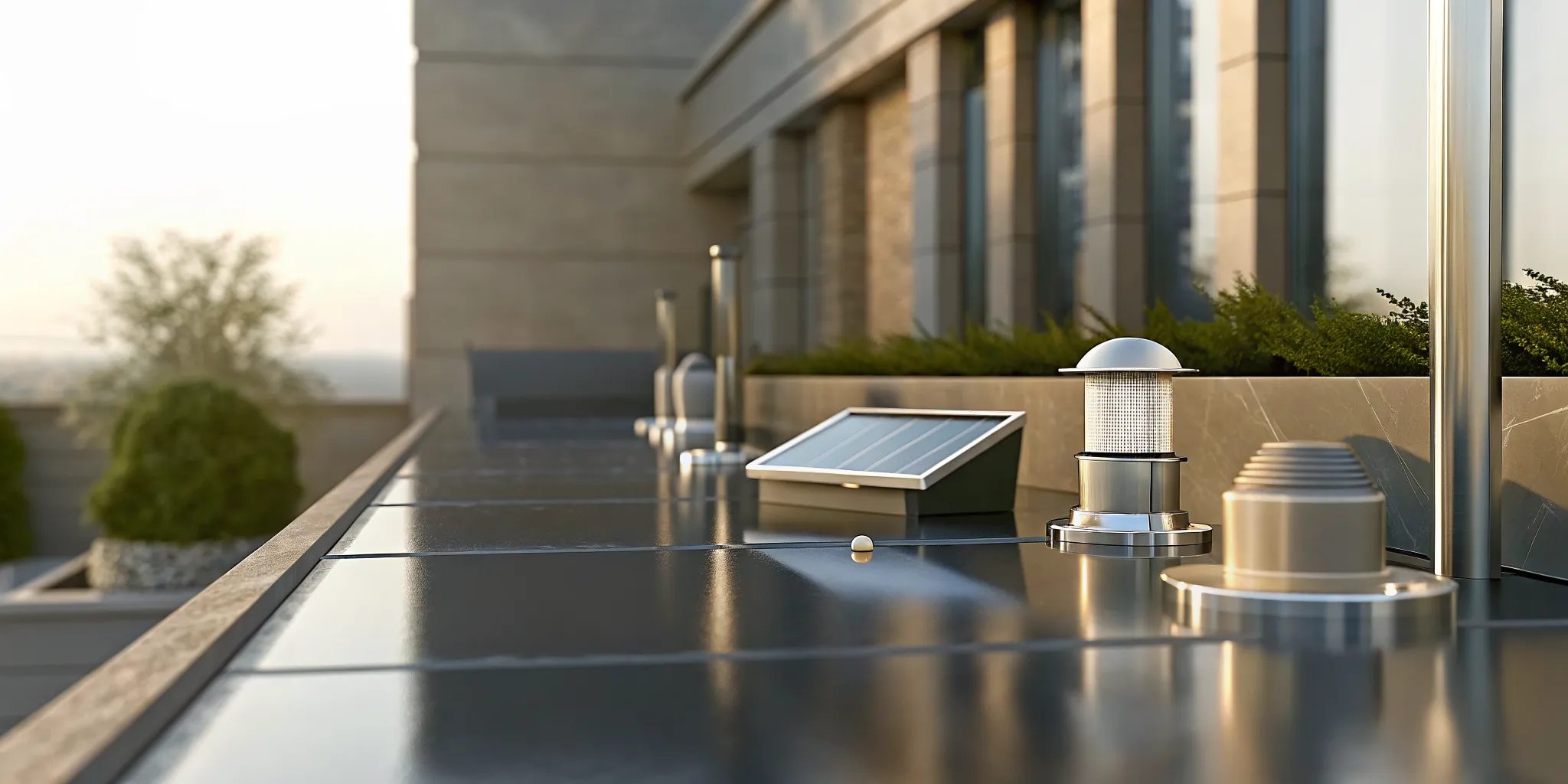 GPS and solar-powered construction equipment tracking devices for monitoring assets on a job site.