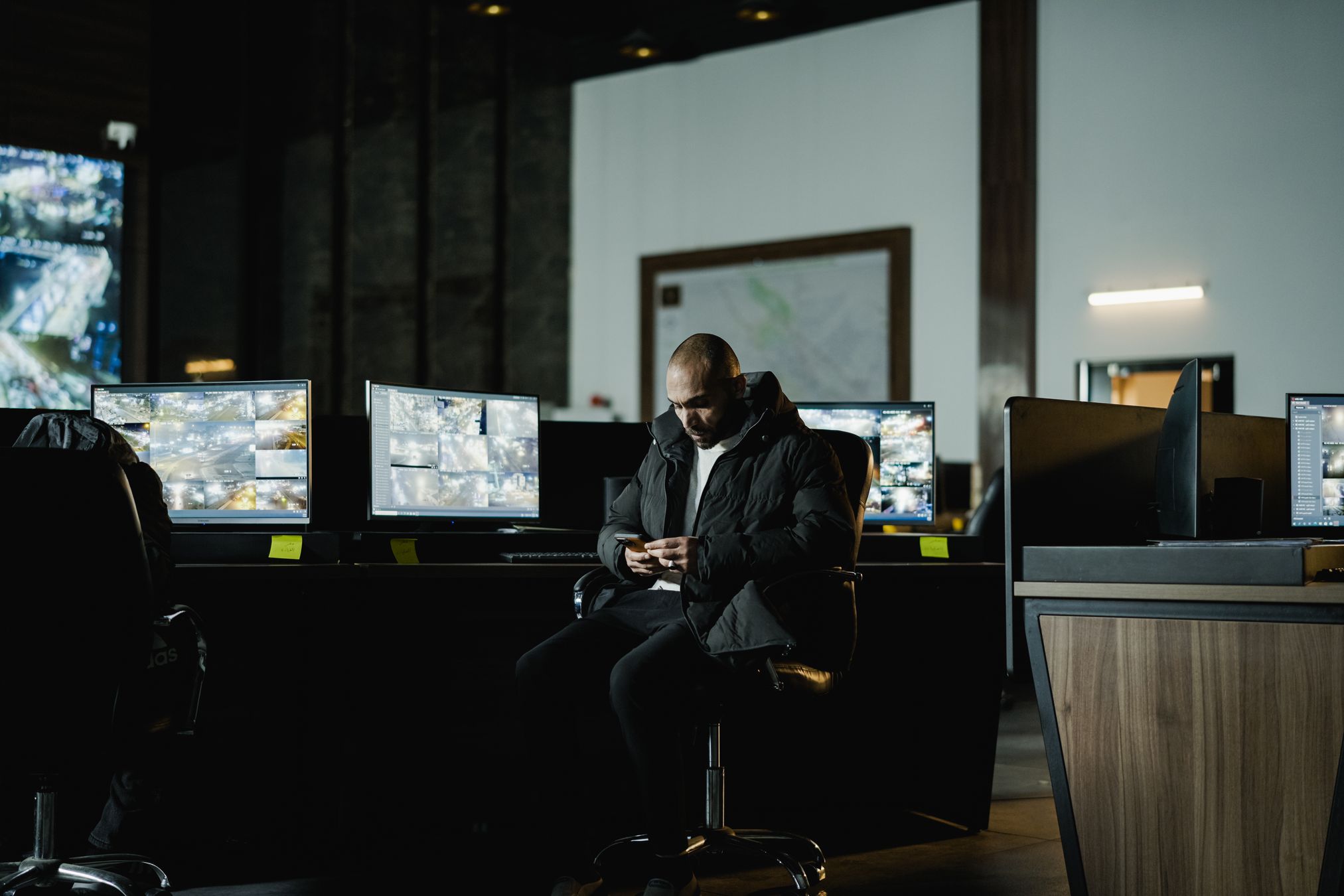 Security monitoring center providing 24/7 surveillance for Hammond businesses